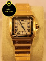 Cartier, mannen horloge 18 karaat goud