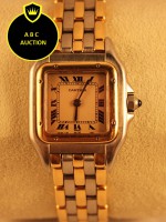 CARTIER PANTHER Quarts Vrouw 22x29mm Staal en Goud 