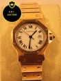 CARTIER SANTOS 18 KARAAT GOUD AUTOMATISCH MAN