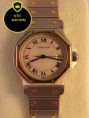 CARTIER SANTOS Quarts Man 30mm staal met goud
